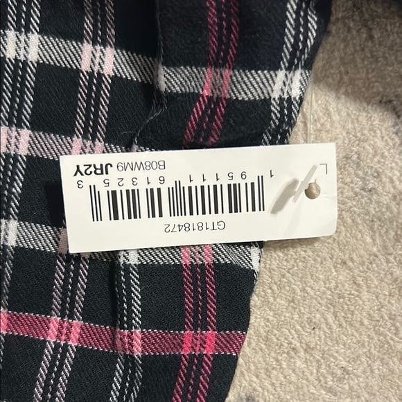 Good Threads Plaid Button-Up Shirt - Black and Pink - Picture 5 of 7